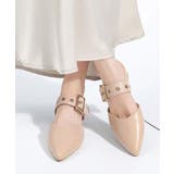 ピンクベージュ | 歩きやすい バックルベルト付き ミュールサンダル痛くない | SUNSHINE CLOSET