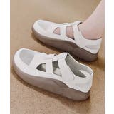 ホワイト | 厚底スニーカーサンダル レディース韓国風 | Miniministore