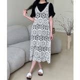 ホワイト | かぎ針編みボヘミアンワンピース カットワーク刺しゅうワンピ 春夏秋服 | SUNSHINE CLOSET