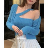ブルー | モヘアアンサンブルニット レディース韓国 | SUNSHINE CLOSET