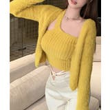 イエロー | モヘアアンサンブルニット レディース韓国 | SUNSHINE CLOSET