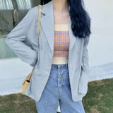 スモーキーブルー | 春夏ジャケット レディース 軽アウター黒 | ANGELCLOSET