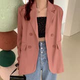 ピンク | 春夏ジャケット レディース 軽アウター黒 | ANGELCLOSET