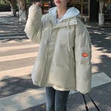 アイボリー | フーデッド エコダウンジャケット重ね着風 | Miniministore