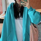 アクアブルー | 裏起毛 スウェットパーカー レディース | Miniministore