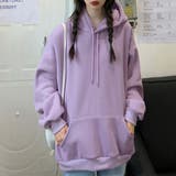 ラベンダー | 裏起毛パーカー レディース 韓国風秋冬 | Miniministore