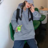 ブルーグレー | 裏起毛パーカー レディース 韓国風秋冬 | Miniministore