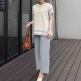 ブルーグレー | ニットセットアップ 冷感タッチレディース | Miniministore