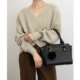 ベージュ | カシュクール ニットトップス レディース | SUNSHINE CLOSET