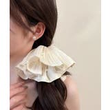 パール付きシュシュ 上品プリーツヘアゴム | Miniministore | 詳細画像10