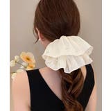 パール付きシュシュ 上品プリーツヘアゴム | Miniministore | 詳細画像11