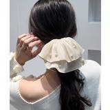 パール付きシュシュ 上品プリーツヘアゴム | Miniministore | 詳細画像2