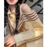 オフショルダーシャツ肩掛け付きシャツ春夏 | Miniministore | 詳細画像11 