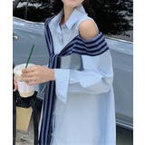 オフショルダーシャツ肩掛け付きシャツ春夏 | Miniministore | 詳細画像6 
