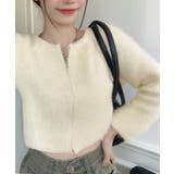 ダブルジップ シャギーニット ショート丈 | Miniministore | 詳細画像2