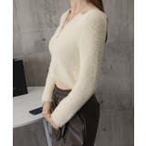 ダブルジップ シャギーニット ショート丈 | Miniministore | 詳細画像22