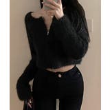 ダブルジップ シャギーニット ショート丈 | Miniministore | 詳細画像6