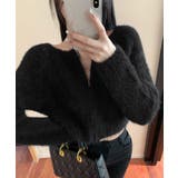 ダブルジップ シャギーニット ショート丈 | Miniministore | 詳細画像7