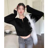 ダブルジップ シャギーニット ショート丈 | Miniministore | 詳細画像8