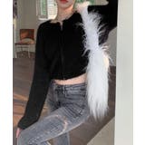 ダブルジップ シャギーニット ショート丈 | Miniministore | 詳細画像9