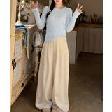 フリル リブニットトップス クルーネック | Miniministore | 詳細画像15 