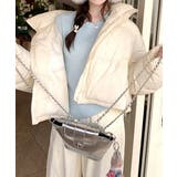 フリル リブニットトップス クルーネック | Miniministore | 詳細画像17 