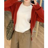 フリル リブニットトップス クルーネック | Miniministore | 詳細画像8 