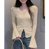 透かし編みニットフレア袖サマーニット春服 | Miniministore | 詳細画像2