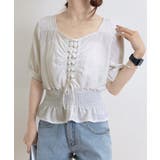 レースアップブラウスウエストシャーリング | Miniministore | 詳細画像12 