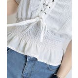 レースアップブラウスウエストシャーリング | Miniministore | 詳細画像18 