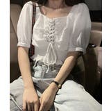 レースアップブラウスウエストシャーリング | Miniministore | 詳細画像2 