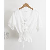 レースアップブラウスウエストシャーリング | Miniministore | 詳細画像20 