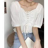 レースアップブラウスウエストシャーリング | Miniministore | 詳細画像6 