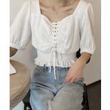 レースアップブラウスウエストシャーリング | Miniministore | 詳細画像7 