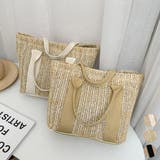 かごバッグ レディース大容量草編みバッグ | Miniministore | 詳細画像1