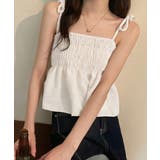 シャーリングキャミソール ペプラムキャミ | Miniministore | 詳細画像12