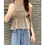 シャーリングキャミソール ペプラムキャミ | Miniministore | 詳細画像13