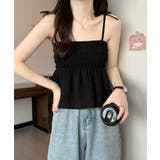 シャーリングキャミソール ペプラムキャミ | Miniministore | 詳細画像5