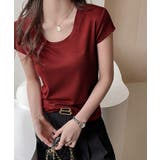 UネックTシャツ レディース 半袖 夏服 | Miniministore | 詳細画像13 
