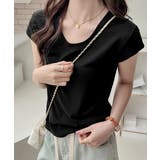 UネックTシャツ レディース 半袖 夏服 | Miniministore | 詳細画像5 