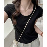 UネックTシャツ レディース 半袖 夏服 | Miniministore | 詳細画像6 