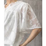Vネックフリルブラウス 花柄刺しゅう夏服 | Miniministore | 詳細画像20