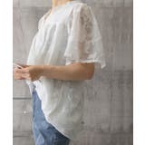 Vネックフリルブラウス 花柄刺しゅう夏服 | Miniministore | 詳細画像21