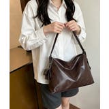 PUレザーワンショルダートート 大容量鞄 | Miniministore | 詳細画像7 