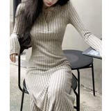 リブニットワンピース 長袖 ロングワンピ | Miniministore | 詳細画像14 