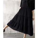 リボンタイ ティアードワンピースミモレ丈 | Miniministore | 詳細画像15 