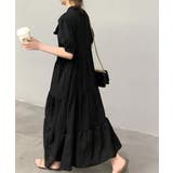 リボンタイ ティアードワンピースミモレ丈 | Miniministore | 詳細画像4 