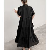 リボンタイ ティアードワンピースミモレ丈 | Miniministore | 詳細画像5 