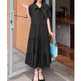 リボンタイ ティアードワンピースミモレ丈 | Miniministore | 詳細画像7 