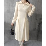 ハーフジップワンピース長袖ウエストタック | Miniministore | 詳細画像19 